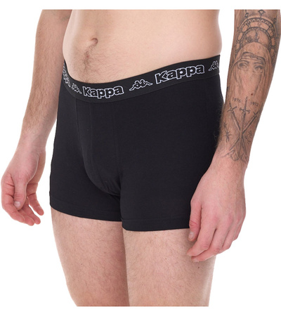 Kappa Herren-Boxershorts [351K1JW ADN] 2er-Pack, schwarz.