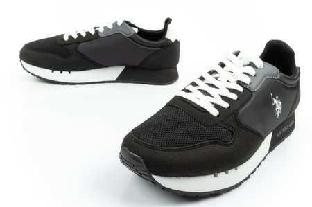 Pantofi sport U.S. Polo Assn. pentru bărbați, la modă, confortabili, negri