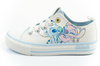 Pantofi sport pentru copii Leomil: Teniși Stitch, confortabili, ușori, albi