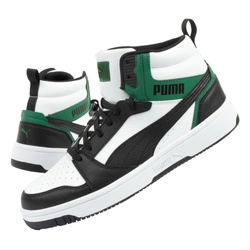 Pantofi sport pentru bărbați Puma Rebound v6 [392326 16], negru, alb și verde.