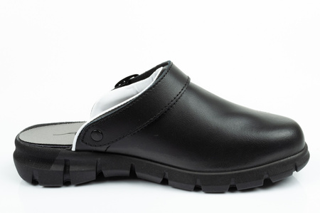 Pantofi de papuci de baie pantofi medicali Abeba din piele [57315]