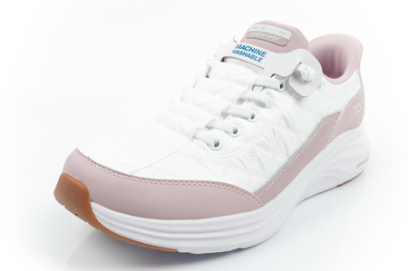 Pantofi sport confortabili Skechers Contour Foam White Slip-Ins pentru femei