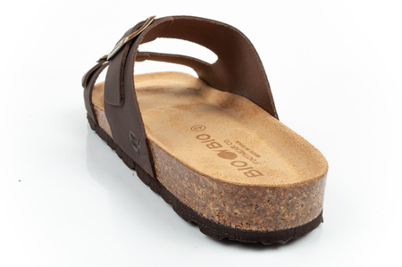 Pantofi sport Bio Bio pentru bărbați, Șlapi conturați, Piele naturală, Maro