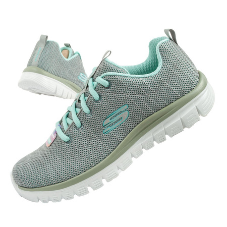 Pantofi sport de damă Skechers Graceful Twisted Fortune [12614/GYMN], gri.