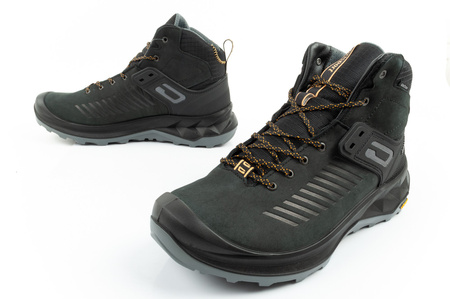 Ghete de drumeție din piele impermeabile Grisport Nero pentru bărbați