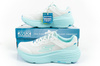 Pantofi sport Skechers Max Cushioning [129470/WLB] pentru alergare, alb și albastru.