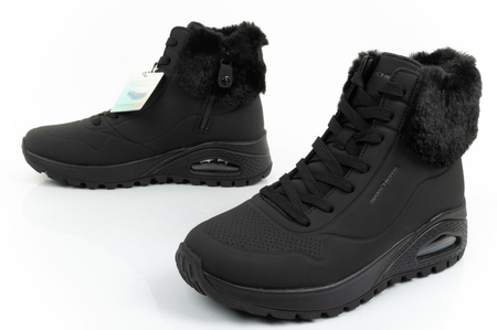 Pantofi sport de damă Skechers Uno Rugged [167274/BBK], negri.