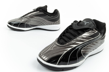 Pantofi sport Puma V-S2 Goalgetter pentru tineri, argintii la modă