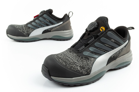 Pantofi de lucru Puma Charge Black Disc Low S1P ESD HRO SRC, Negri BOA