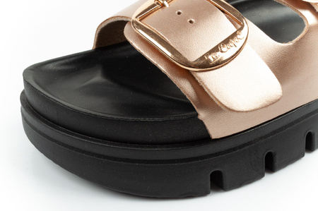 Pantofi sport Lee Cooper pentru femei, aurii, confortabili, cu platformă, la modă