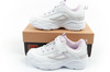 Pantofi sport Fila Skye V Kids cu velcro pentru fete, albi
