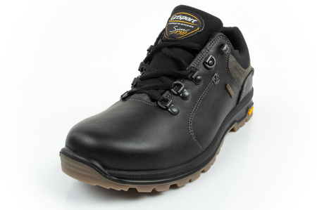 Pantofi de drumeție din piele Grisport Nero Oliato SPO-TEX pentru bărbați, negri