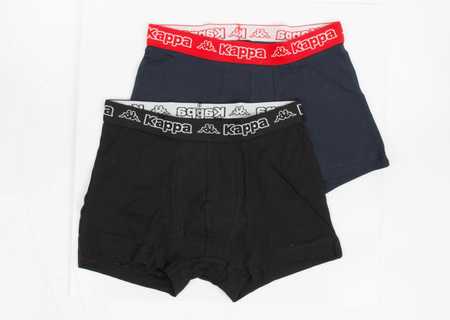 Boxer bărbați Kappa [351K1JW ADL] PACK 2, bleumarin, negru.