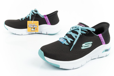 Pantofi sport Skechers de damă [149568/BKMT] SLIP-INS, negri.