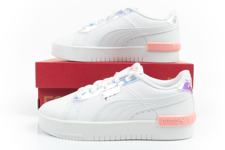 Pantofi sport Puma Jada Crystal pentru copii, cu platformă albă