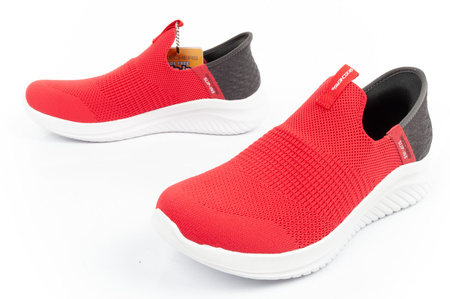 Skechers [403844L/RDBK] Pantofi sport SLIP-INS, roșii.