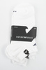 Șosete până la gleznă din bumbac Emporio Armani Calza, albe, confortabile, set de 3