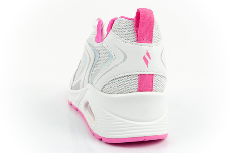 Pantofi sport pentru femei Skechers Uno-So Wavy [310555L/WPK], cu sclipici, alb.