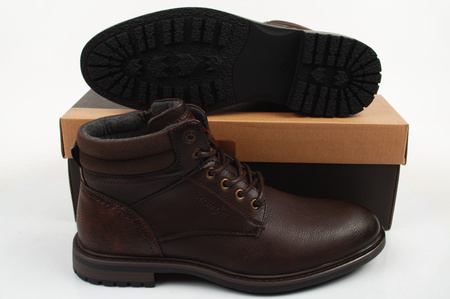 Pantofi sport Wrangler George Brown pentru bărbați, ghete cu fermoar