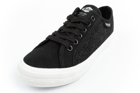Teniși Lee Cooper cu sclipici și dantelă pentru femei, negri [LCW-25-31-3421L]