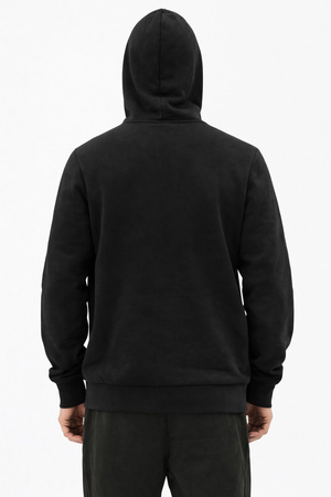 Hanorac negru Puma pentru bărbați, model cangur, din bumbac la modă