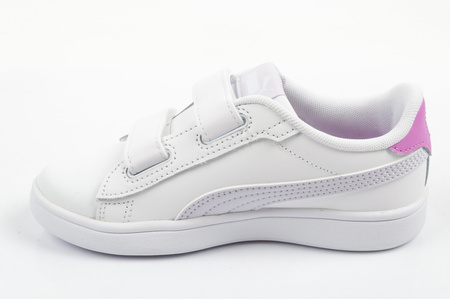 Pantofi sport Puma Smash 3.0 pentru copii, piele albă, la modă