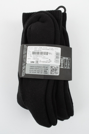 Șosete Emporio Armani Calza din bumbac pentru bărbați, negre, set de 3