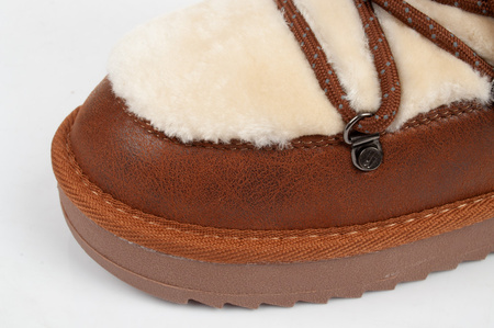 Pantofi de iarna dama D.Franklin [DFSH370005-CAME], maro.