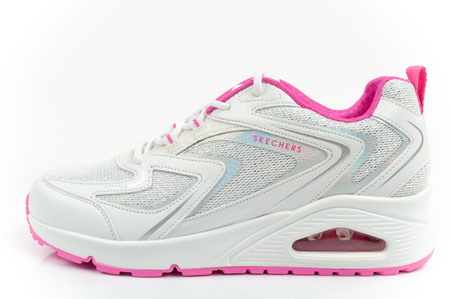 Pantofi sport pentru femei Skechers Uno-So Wavy [310555L/WPK], cu sclipici, alb.