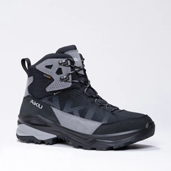 Pantofi de trekking din piele Aku Adapta Gore-Tex pentru bărbați, gri, negru