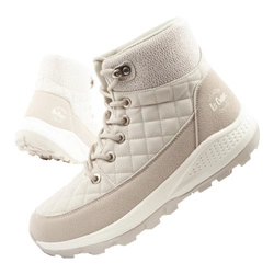 Pantofi de drumeție izolați Lee Cooper pentru femei, crem, piele ecologică