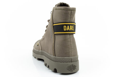 Teniși sport Palladium Pampa Hi Dare II High-Top pentru bărbați, culoare măsliniu