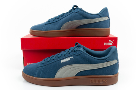 Teniși din piele pentru bărbați Puma Smash 3.0, clasici, albaștri la modă