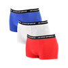 Le Coq Sportif boxeri chiloți bărbați set de 3 roșu gri bleumarin