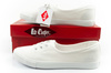 Teniși Lee Cooper pentru femei, balerini albi, fără alunecare