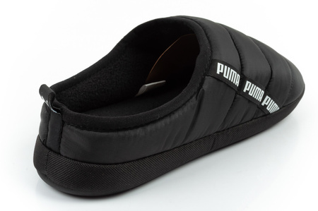 Papuci de casă Puma Scuff pentru bărbați, negri, izolați, la modă