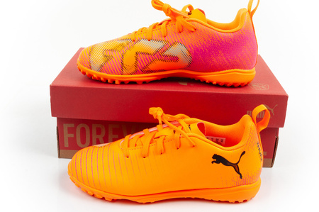 Ghete de fotbal pentru gazon artificial Puma Future 8 Play TT pentru copii, portocalii