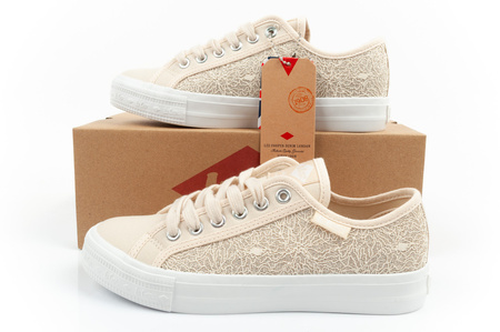Pantofi sport pentru femei Lee Cooper, cu dantelă strălucitoare, bej [LCW-25-31-3420L]
