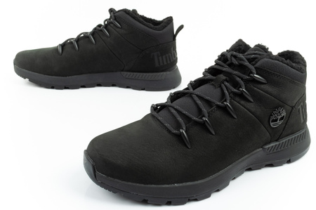 Pantofi de drumeție Timberland Sprint Trekker Mid, izolați, negri