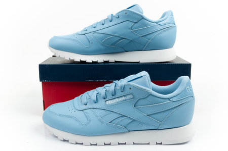 Pantofi sport Reebok Classic pentru femei, albaștri, piele la modă