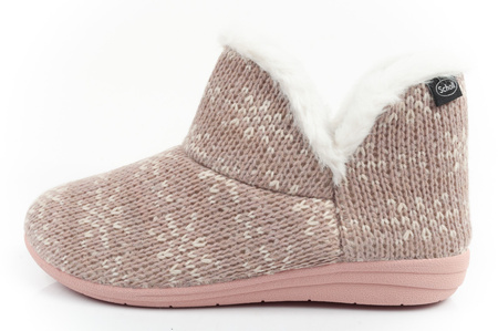 Papuci de damă Scholl Creamy Bootie [F301471023] izolați, roz.