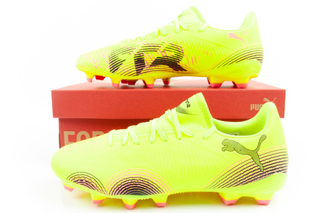 Ghete de fotbal Puma Future 8 Play FG/AG pentru teren solid, galbene