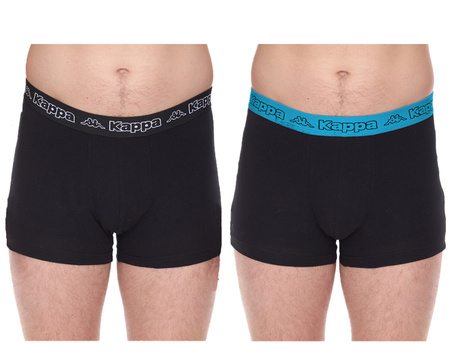Kappa Herren-Boxershorts [351K1JW ADN] 2er-Pack, schwarz.