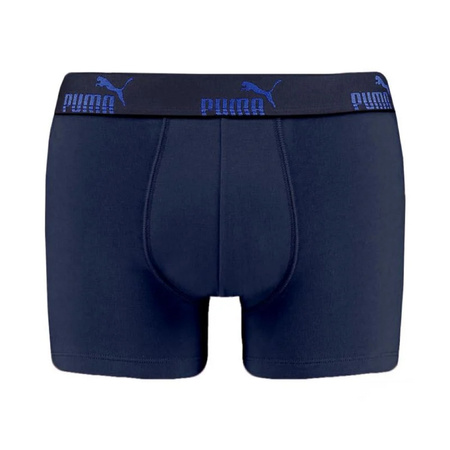 Boxeri bărbătești Puma, set de 3, albastru-bleumarin