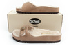 Flip-flops pentru damă Scholl Iconic MEG Taupe [F303171062] Blană, bej.
