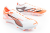 Ghete de fotbal Puma Ultra 5 Match FG/AG, Teren Ferm, Alb/Portocaliu
