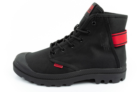Teniși sport Palladium Pampa Hi Dare II High-Top pentru bărbați, negru și roșu