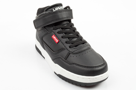 Teniși Levi's John SE Mid Negri cu Velcro pentru Copii