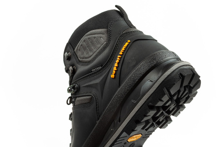 Ghete de drumeție din piele impermeabile Grisport Nero pentru bărbați