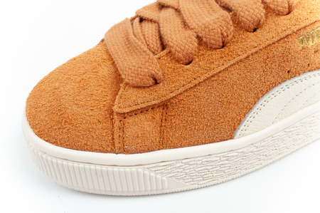 Pantofi sport Puma Suede XL Hairy din piele, maro la modă [397241 04]